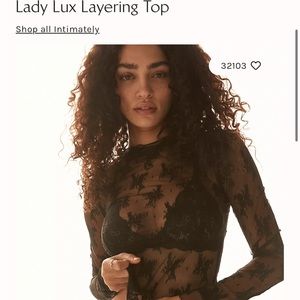 Free people lady lux layering top L